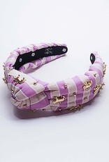 Hello Edie Striped Tiger Knot Headband