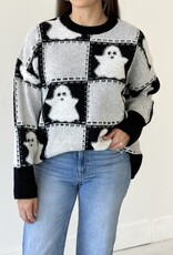 Spooky Square Patten Sweater