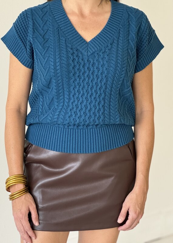 Scout Sweater Vest Empress Teal