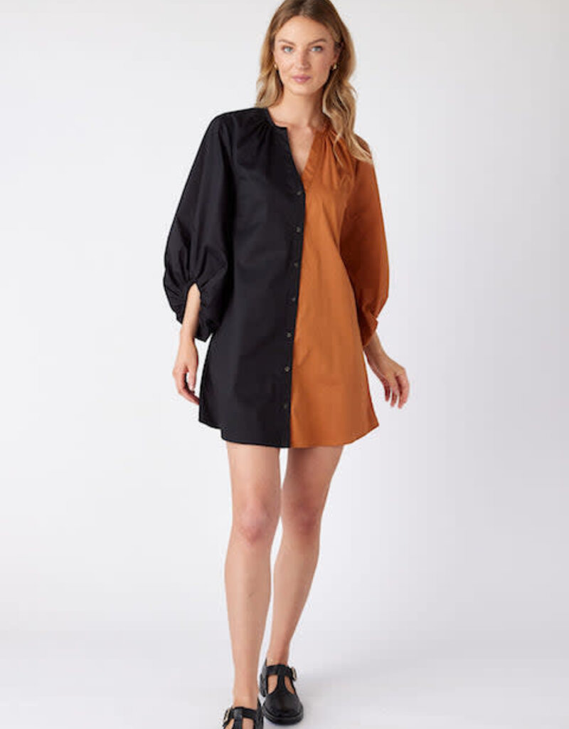 Crosby by Mollie Burch Liv Dress Panther Black/Inca Gold