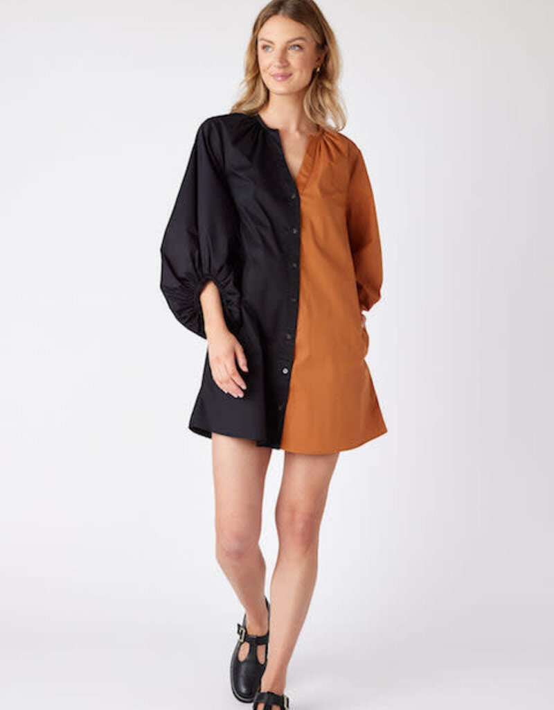 Crosby by Mollie Burch Liv Dress Panther Black/Inca Gold