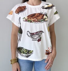 Queen of Sparkles White Queen of Turkey Tee