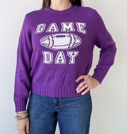 Purple Gameday Football Sweater