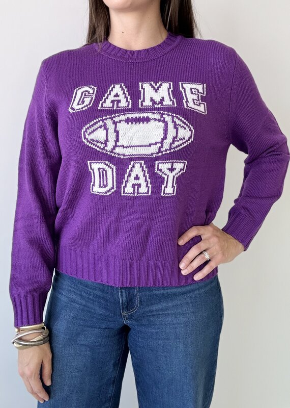 Purple Gameday Football Sweater
