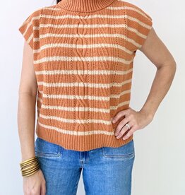 Feeling Fallish Stripe Vest
