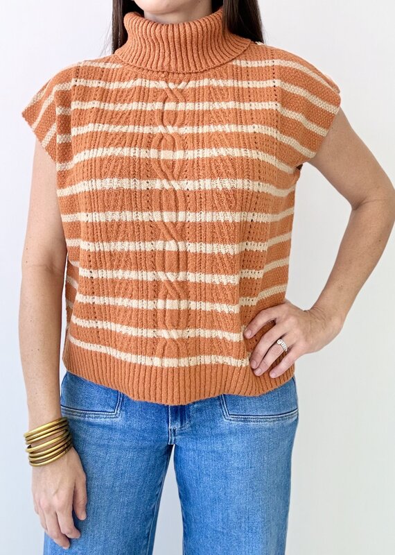 Feeling Fallish Stripe Vest