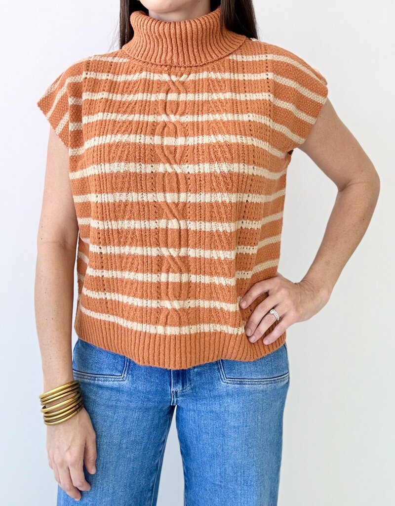 Feeling Fallish Stripe Vest