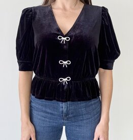 Eline Rhinestone Bow Top