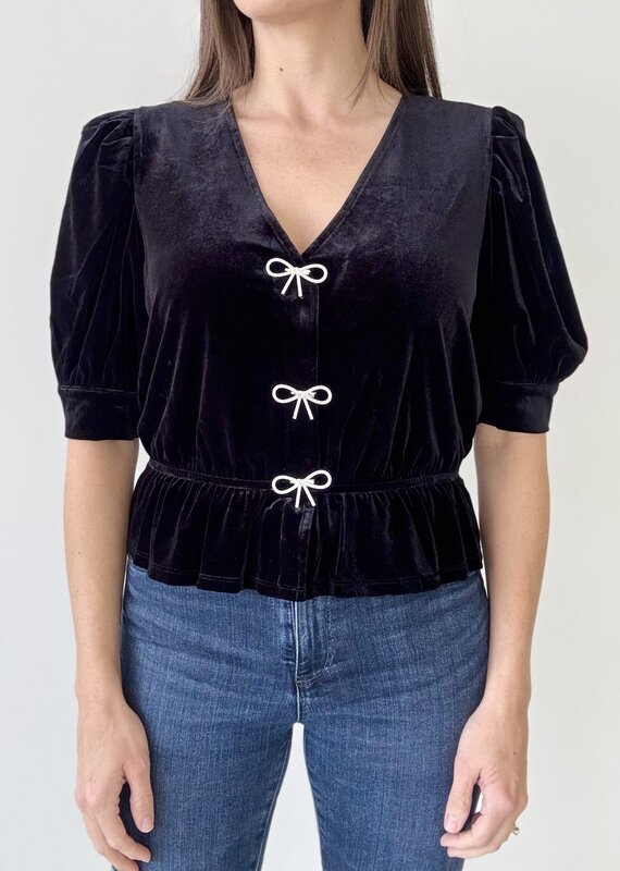 Eline Rhinestone Bow Top
