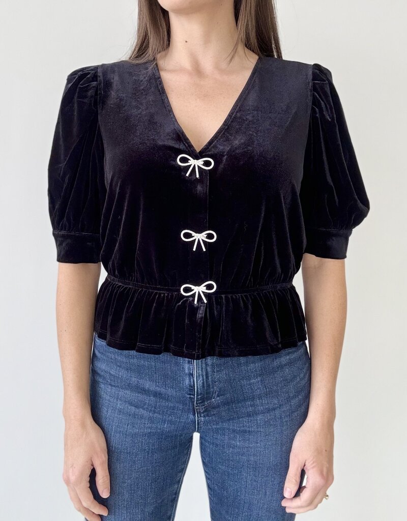 Eline Rhinestone Bow Top