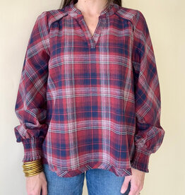 Deck The Halls Checkered Top