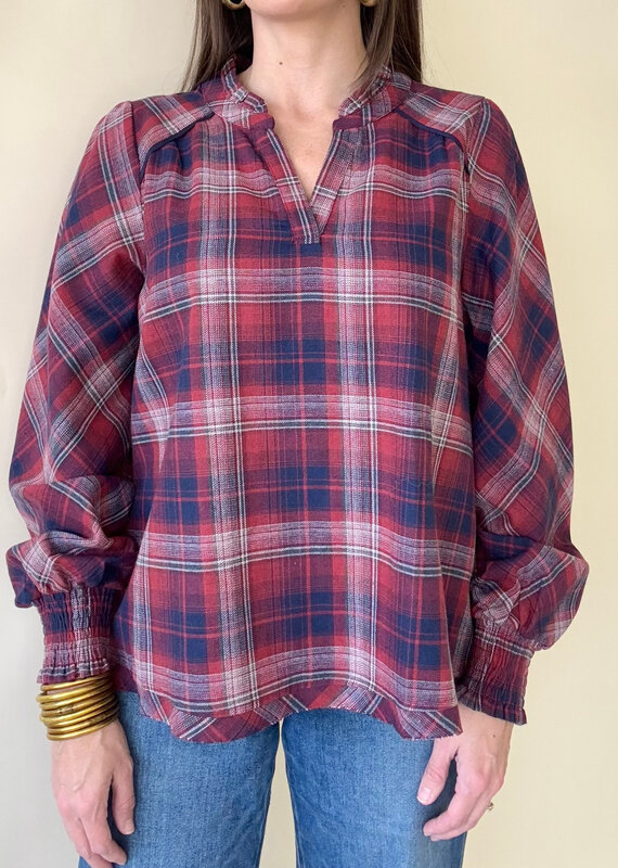 Deck The Halls Checkered Top