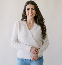 Ivory Wrap Sweater