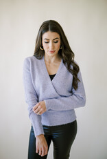 Lavender Wrap Sweater