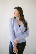 Lavender Wrap Sweater