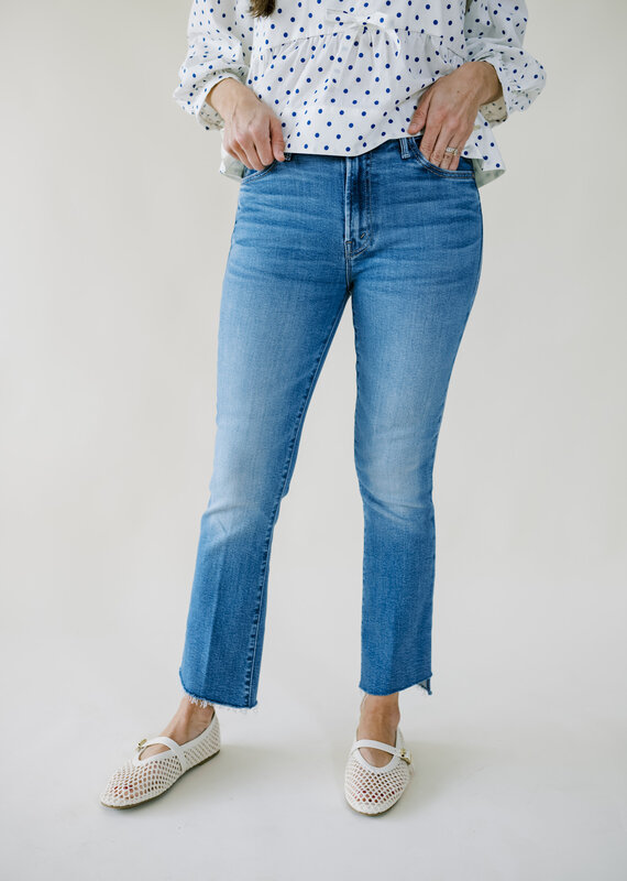 Mother Insider Crop Step Fray Out of the Blue