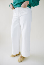 Paige Anessa Wide Leg w/ Patch Pockets Toasted Ecru