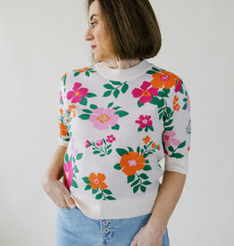 Julie Floral Sweater Top