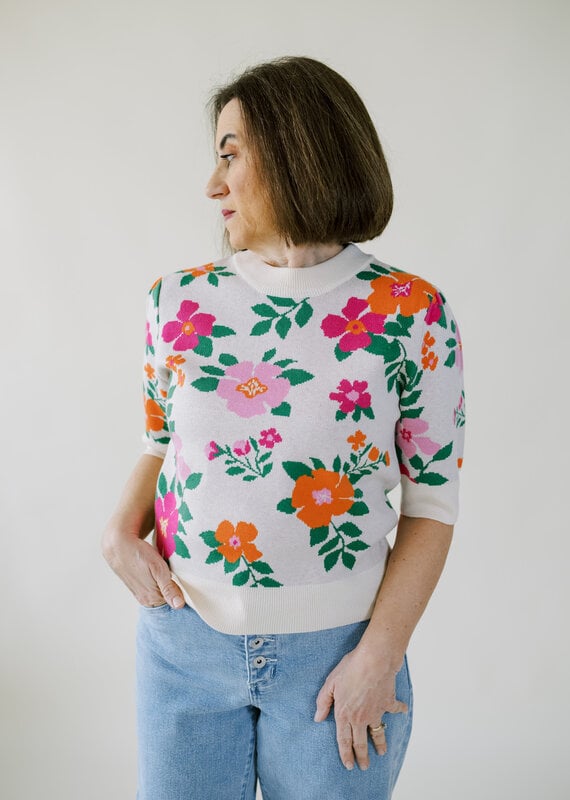 Julie Floral Sweater Top