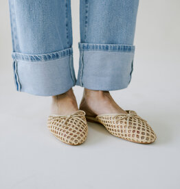Steve Madden Birdee Raffia Mule Tan