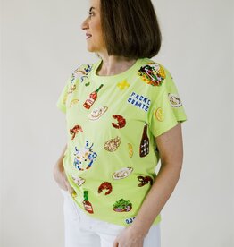 Queen of Sparkles Green Louisiana Food Tee