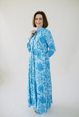 Livro Classic Shirt Dress Blue Blossoms