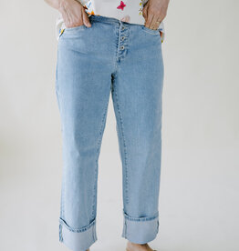 Sanctuary Luna Cuffed Denim Blue Moonlight