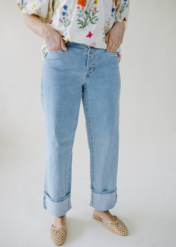 Sanctuary Luna Cuffed Denim Blue Moonlight