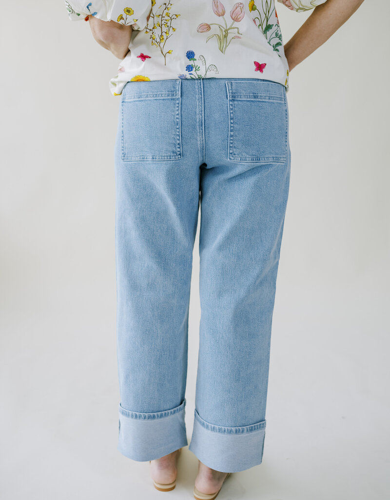 Sanctuary Luna Cuffed Denim Blue Moonlight