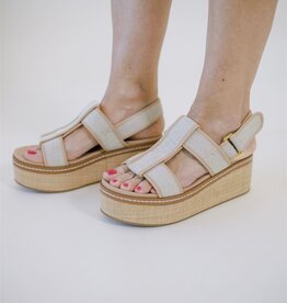 Chinese Laundry Swell Platform Sandal Natural