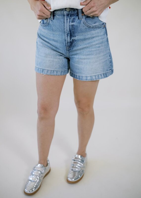 Pistola Saige High Rise A-Line Short French Riviera
