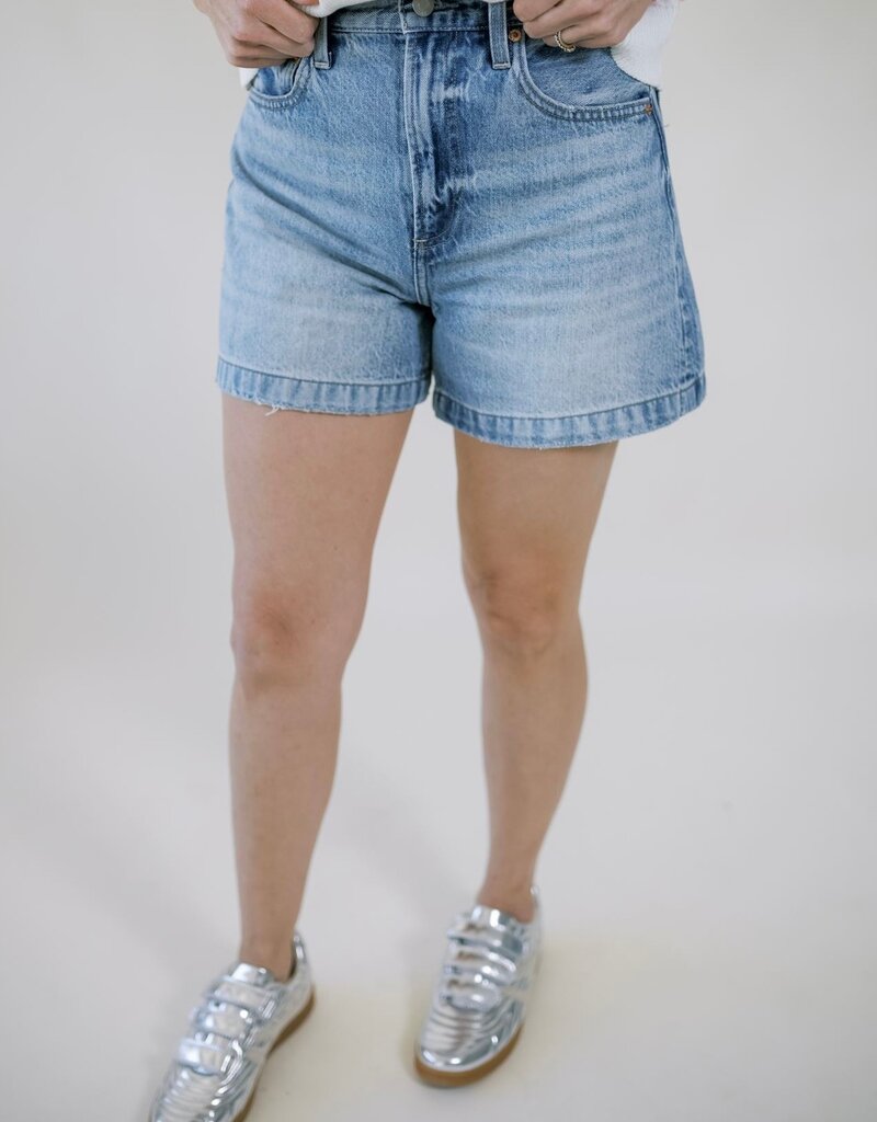 Pistola Saige High Rise A-Line Short French Riviera