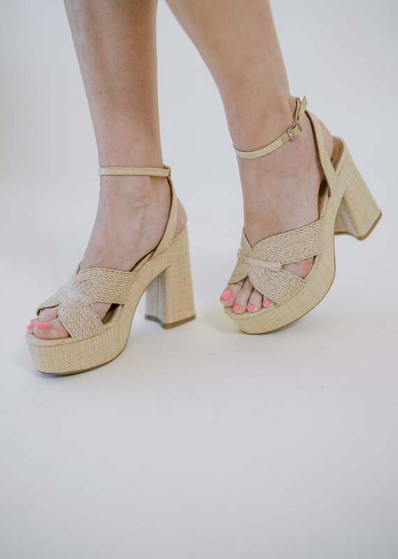 DV Waylon Platform Sandal Natural