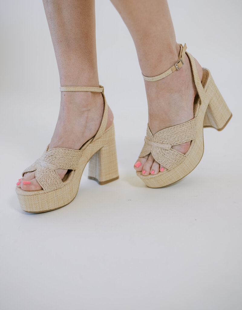 DV Waylon Platform Sandal Natural