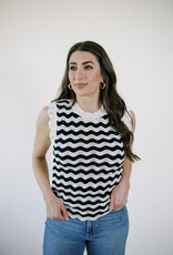 Dear John Nami Striped Sweater Top