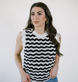 Dear John Nami Striped Sweater Top