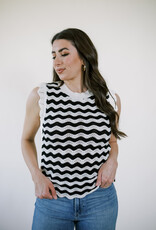 Dear John Nami Striped Sweater Top