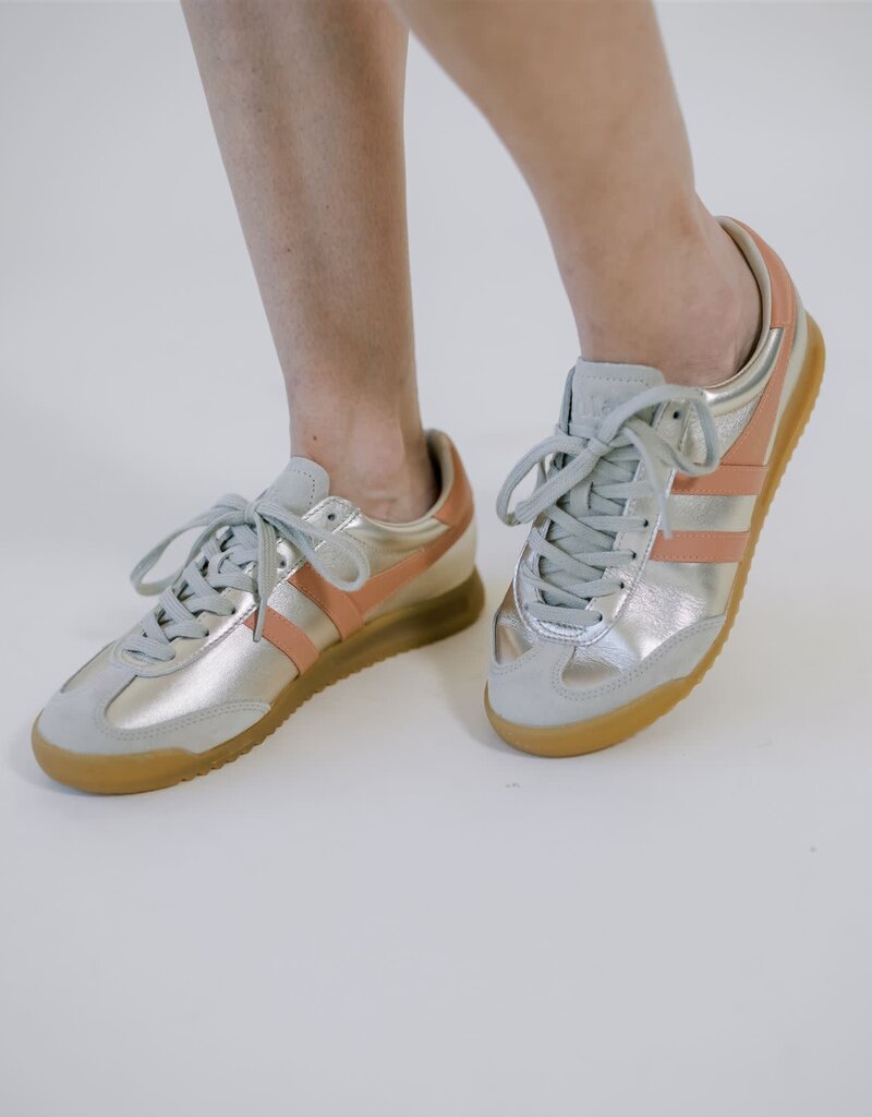 Gola Torpedo Glimmer Sneaker Gold/Terracotta