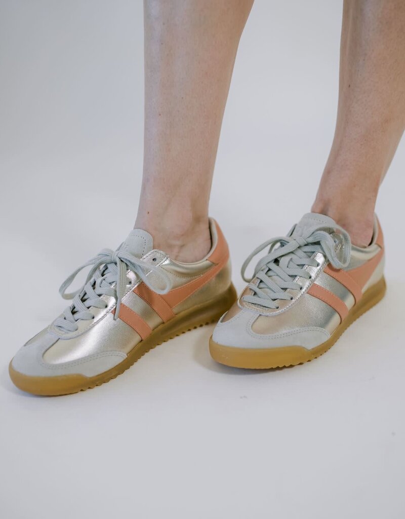 Gola Torpedo Glimmer Sneaker Gold/Terracotta