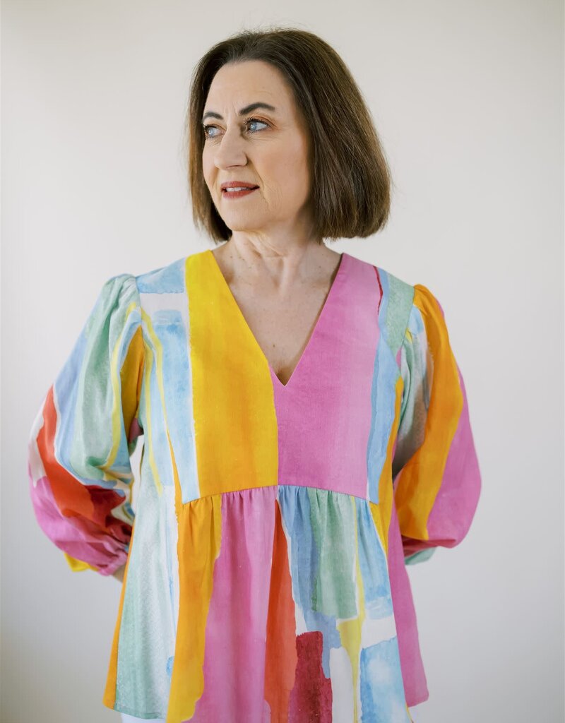 Crosby by Mollie Burch Eleanor Top Watercolor