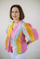 Crosby by Mollie Burch Eleanor Top Watercolor