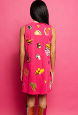 Queen of Sparkles Magenta Cinco Icon Tank Dress