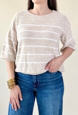 Gentle Fawn Kerrigan Knit Sweater Linen Stripe