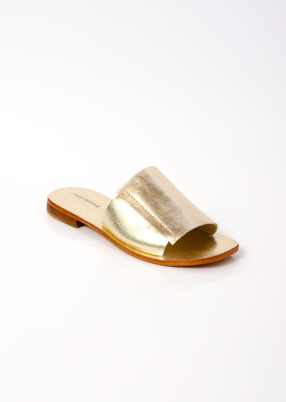 Free People Verona Slide Sandal Gold