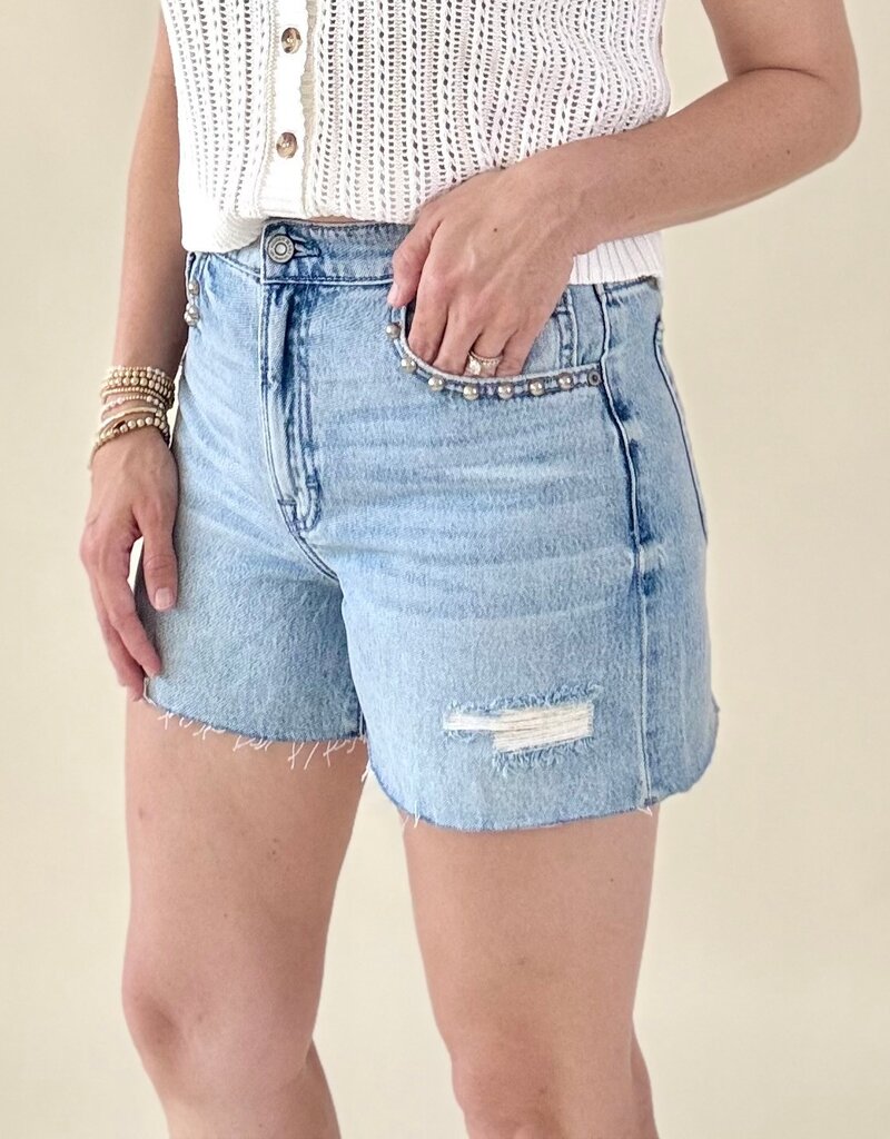 Hidden Kayla Relaxed Shorts with Studs