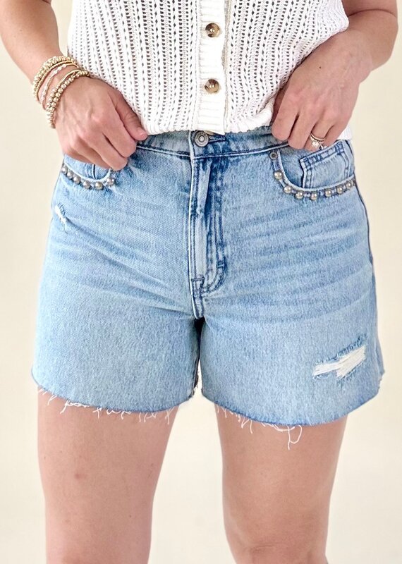 Hidden Kayla Relaxed Shorts with Studs