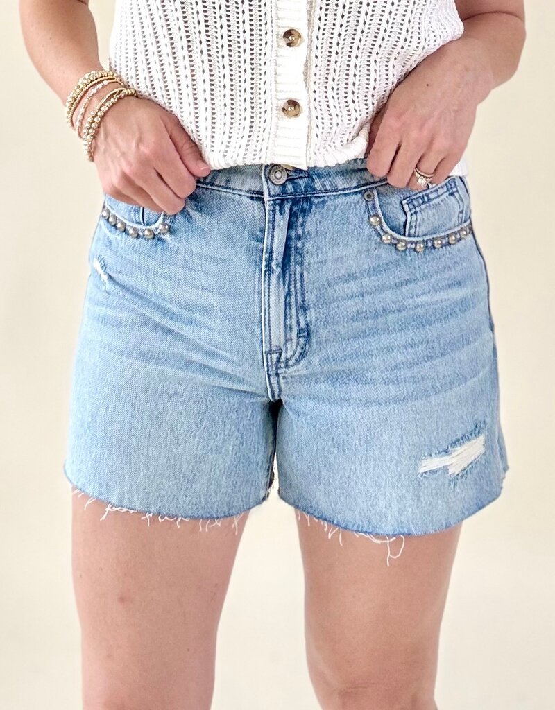 Hidden Kayla Relaxed Shorts with Studs