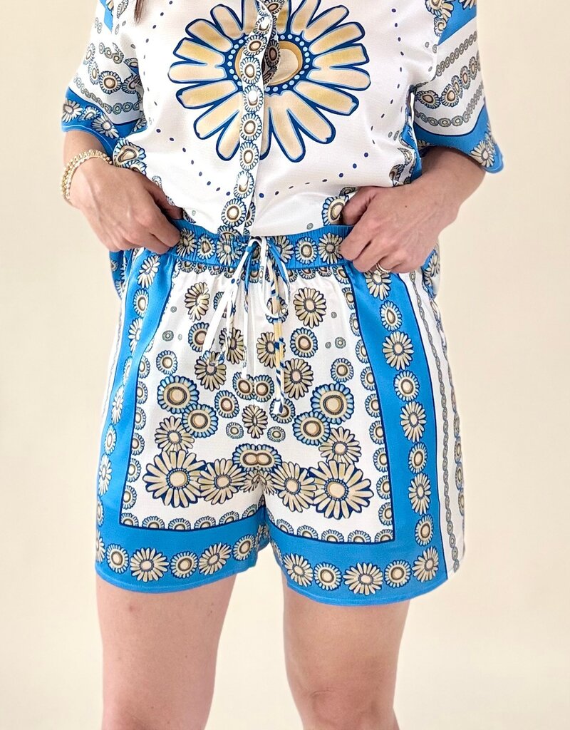 Ellis Printed Drawstring Short
