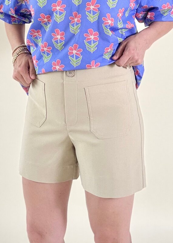 I Love Tyler Madison Savannah Front Pocket Short Stone