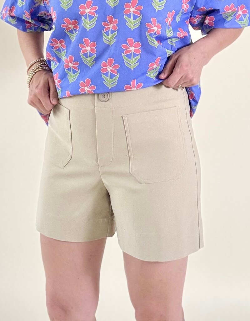 I Love Tyler Madison Savannah Front Pocket Short Stone